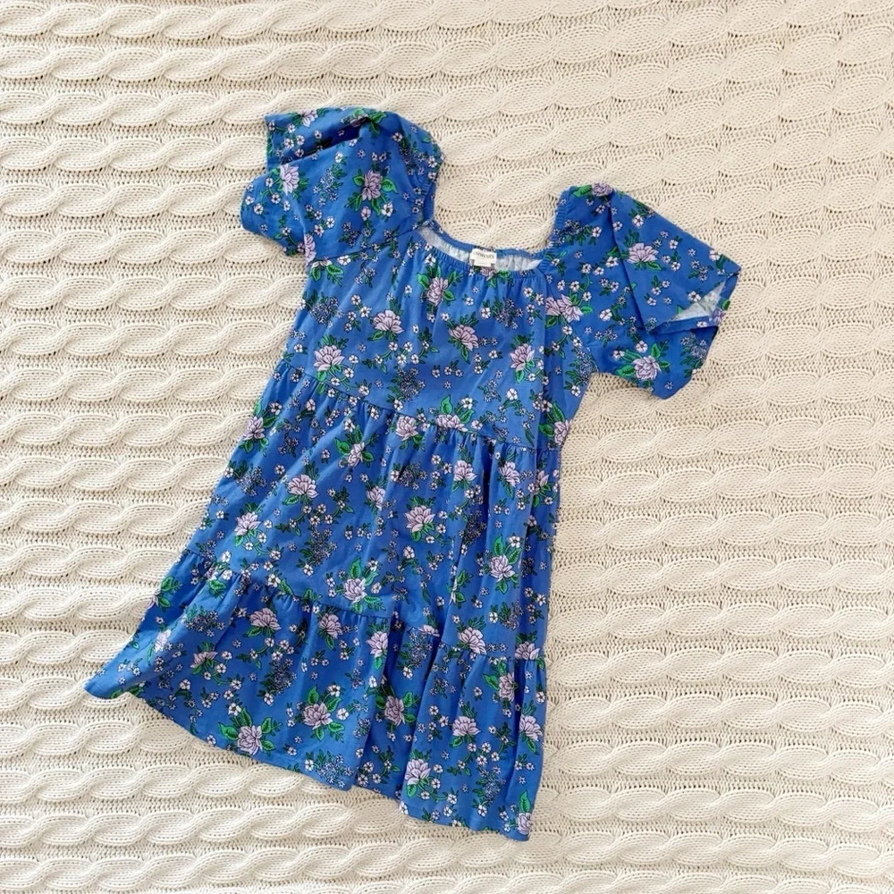 Crewcuts Blue Floral Kids Dress